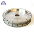 Full bullnose diamond electroplated profiling wheels for edge cutting grinding marble stone